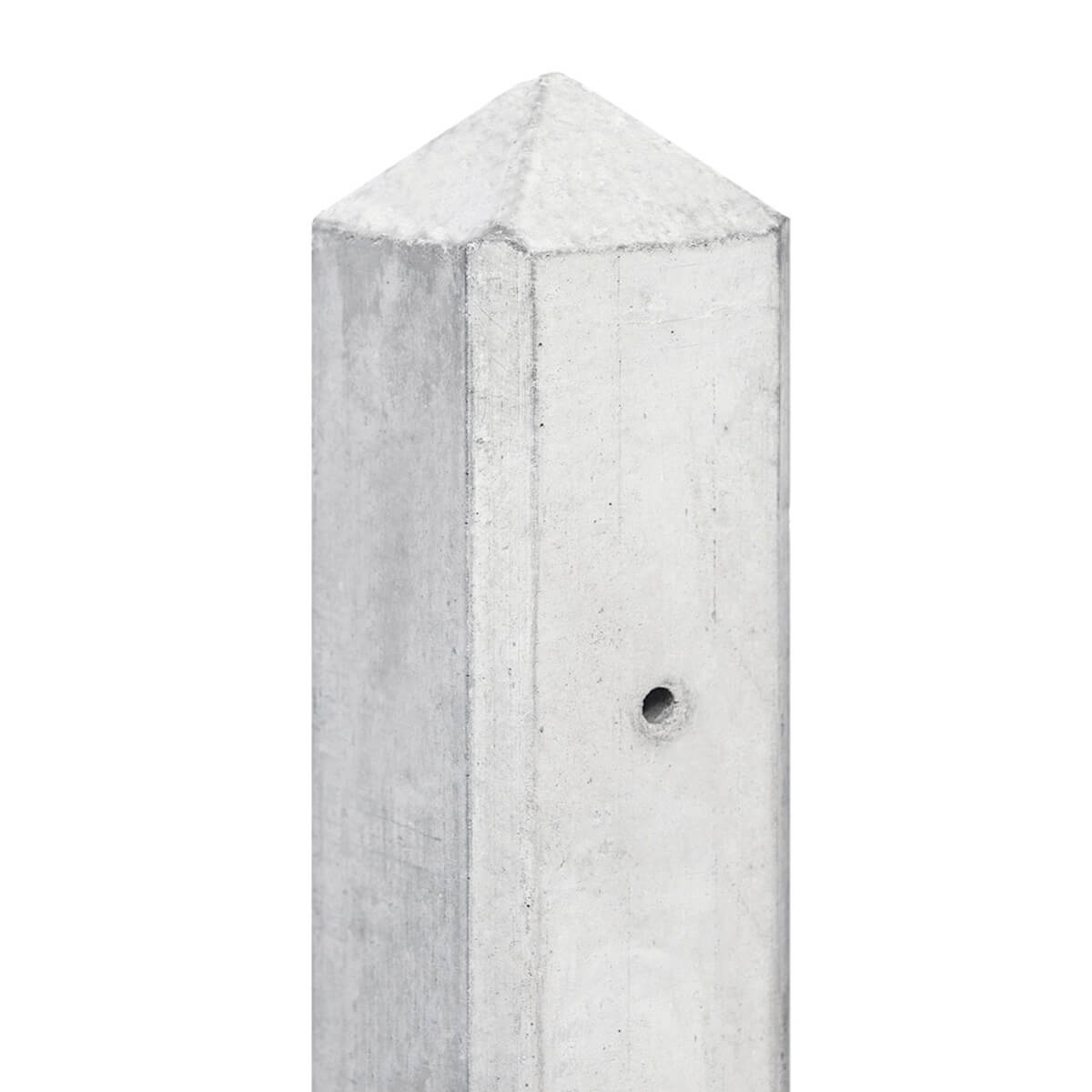 Zichtbaar herwinnen beest Schutting betonpaal - Glad - Premium wit/grijs - 10x10 cm - Tuingigant.com