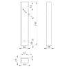 u-profiel metaal maatvoering 26 cm voor schutting beton onderplaat