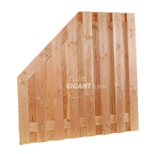 Schuin schuttingscherm 17 planks – Red Class