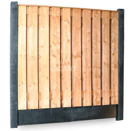 Red Class 21 planks hout beton schutting bundel  - Antraciet stampbeton
