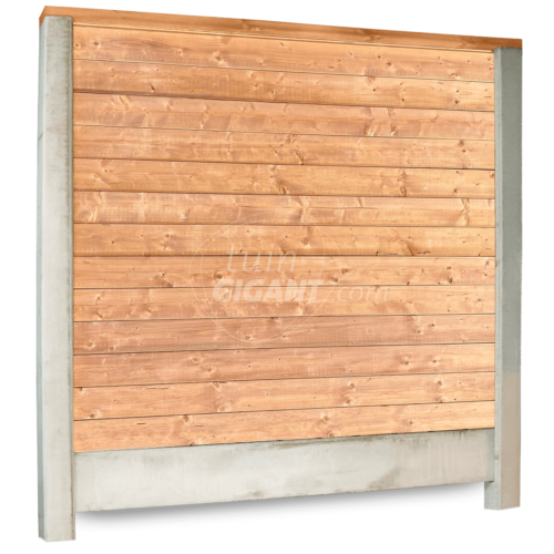 Red Class Blokhutprofiel sleuf beton schutting bundel - grijs sleufpaal