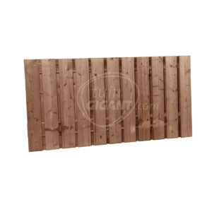laag scherm 90 cm 23 planks nobifix bruin geimpregneerd schuttingscherm tuinscherm