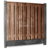schuttingbundel 21 planks nobifix bruin geimpregneerd stampbeton antraciet compleet