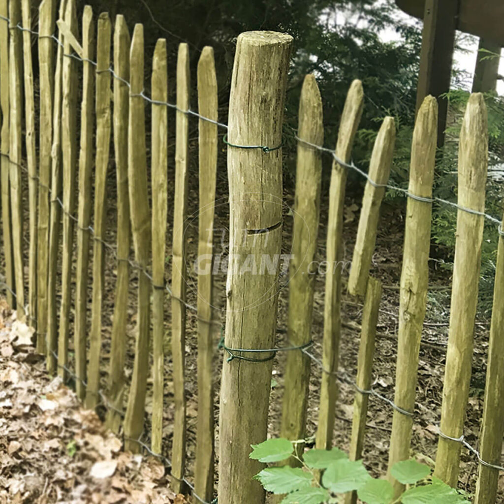 engelse kastanje paal tuinafscheiding