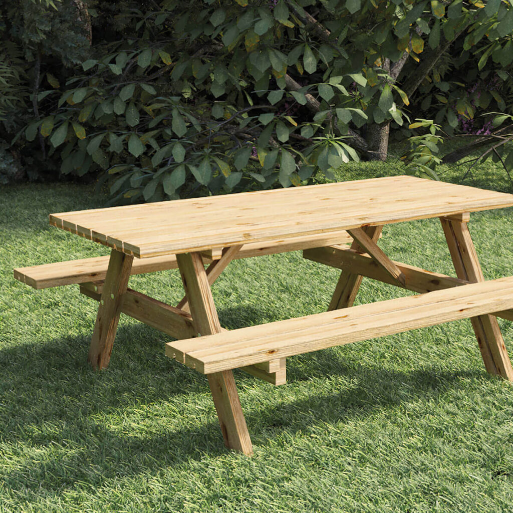 picknicktafel basi 180x163x76 cm vuren geimpregneerd