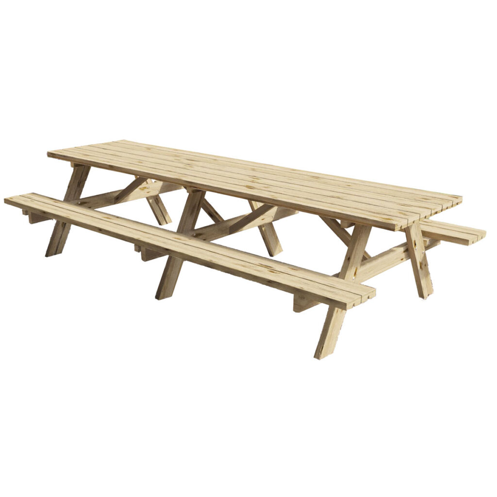 handleiding picknick tafel superieur 300 x 162 vuren geimpregneerd