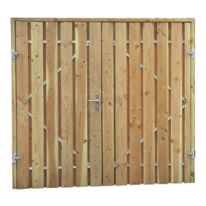 dubbele houten schutting tuinpoort grenen compleet