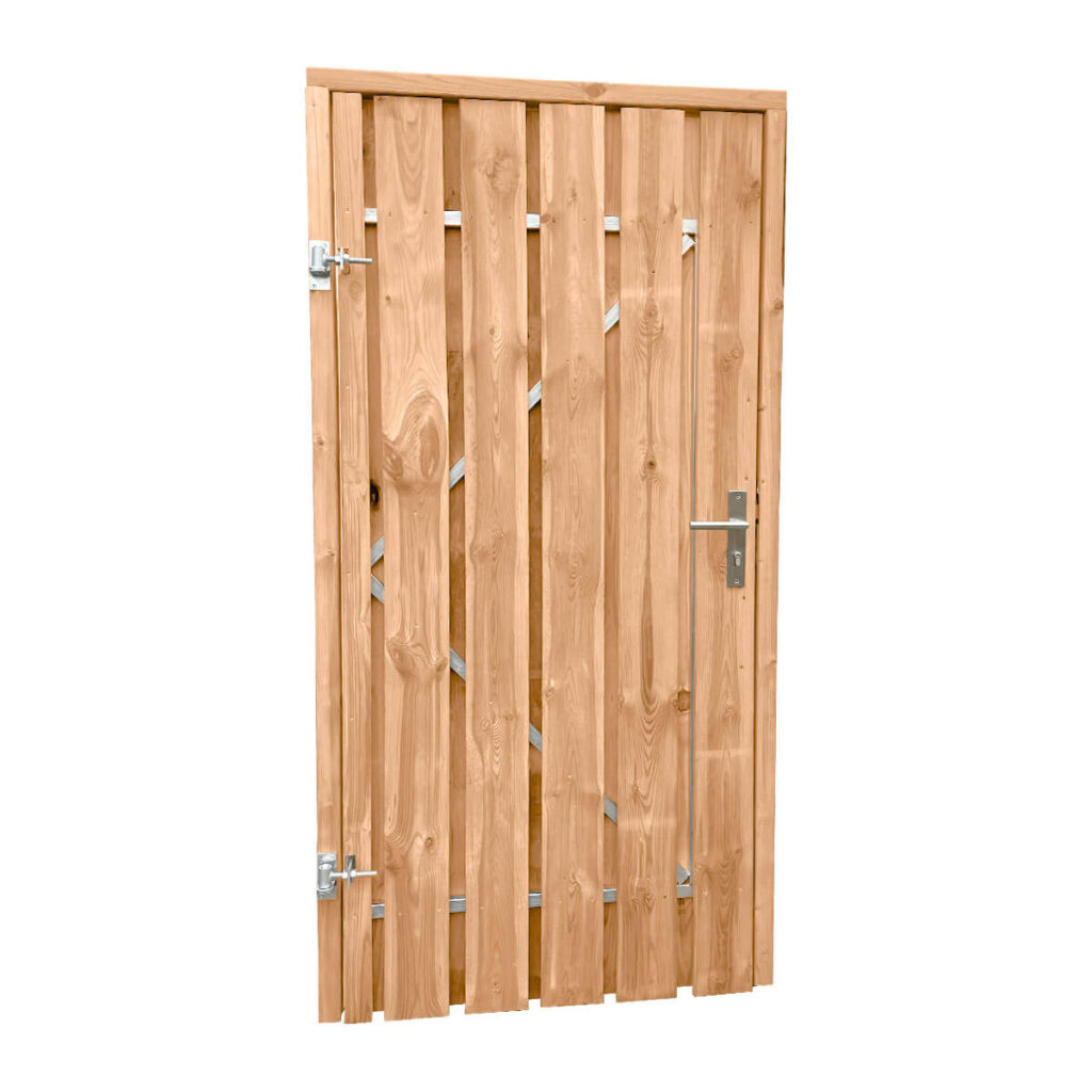 complete houten tuinpoort schuttingpoort red class wood