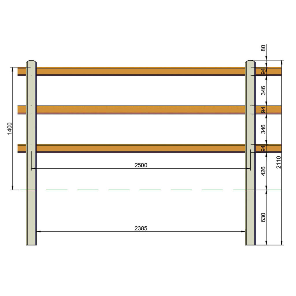 weidepaal betonpaal antraciet 211 cm 11,5 x 11,5 cm