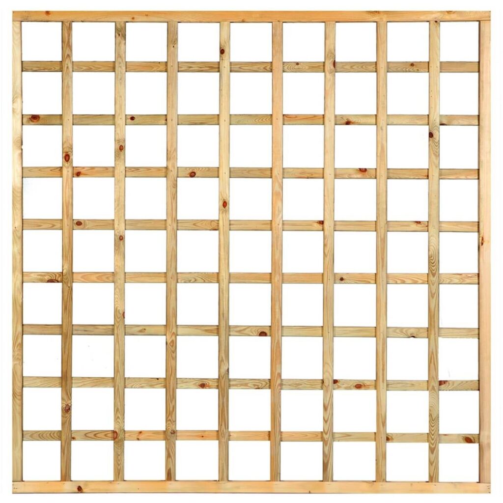 houten trelils recht met rechte lijst 180 cm