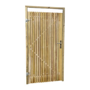 complete houten elan planken schutting tuinpoort grenen verticaal andalusie