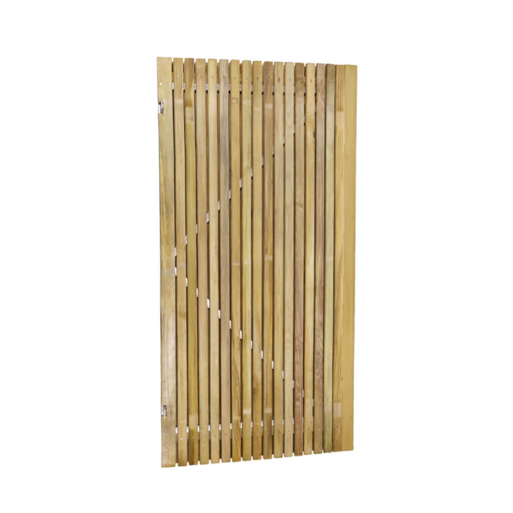 complete houten elan planken schutting tuinpoort grenen verticaal andalusie