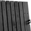 complete houten elan planken schutting tuinpoort zwart met zwarte details andalusie sfeer