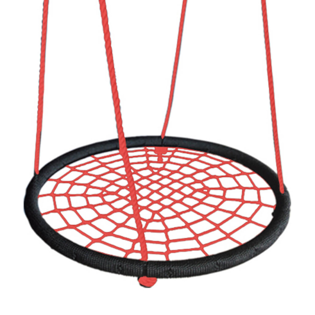 nestschommel rood en zwart 95 cm breed