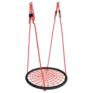 nestschommel rood en zwart 95 cm breed