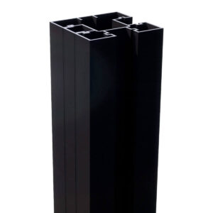 aluminium schutting paal voor composiet systeem 280 cm zwart