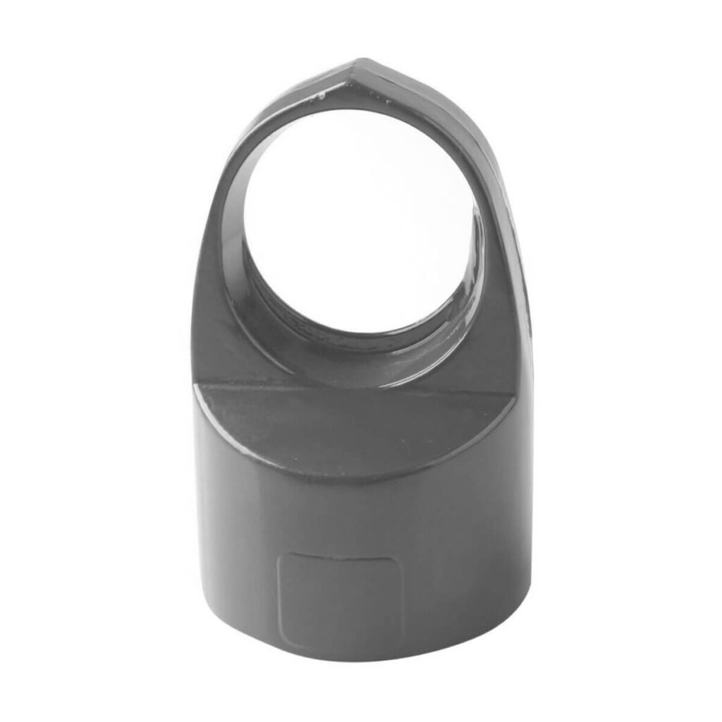 aluminium doorvoerkop hekwerk 60x42 mm type m antraciet