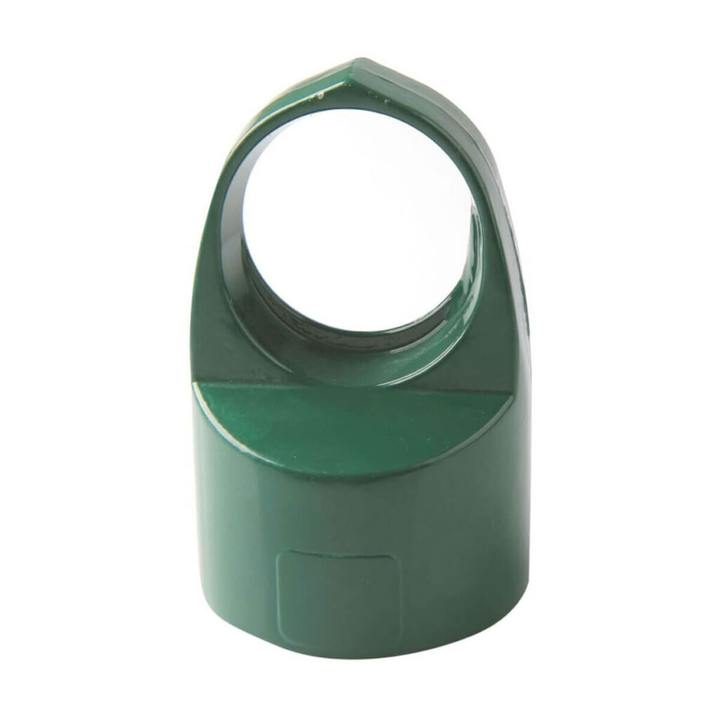 aluminium doorvoerkop hekwerk 60x42 mm type m groen