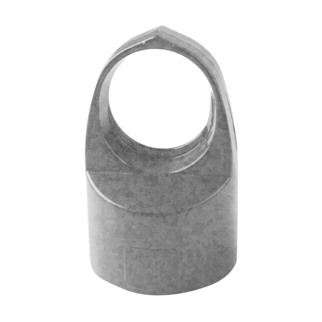aluminium doorvoerkop hekwerk 60x42 mm type m verzinkt