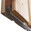houten schuifpoort met metalen frame douglas