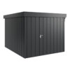 tuinhuis juno jfd11 modern 262x310 cm antraciet staal hormann