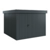 tuinhuis met plat dak ecostar euroline efd10 262x262 cm antraciet hormann