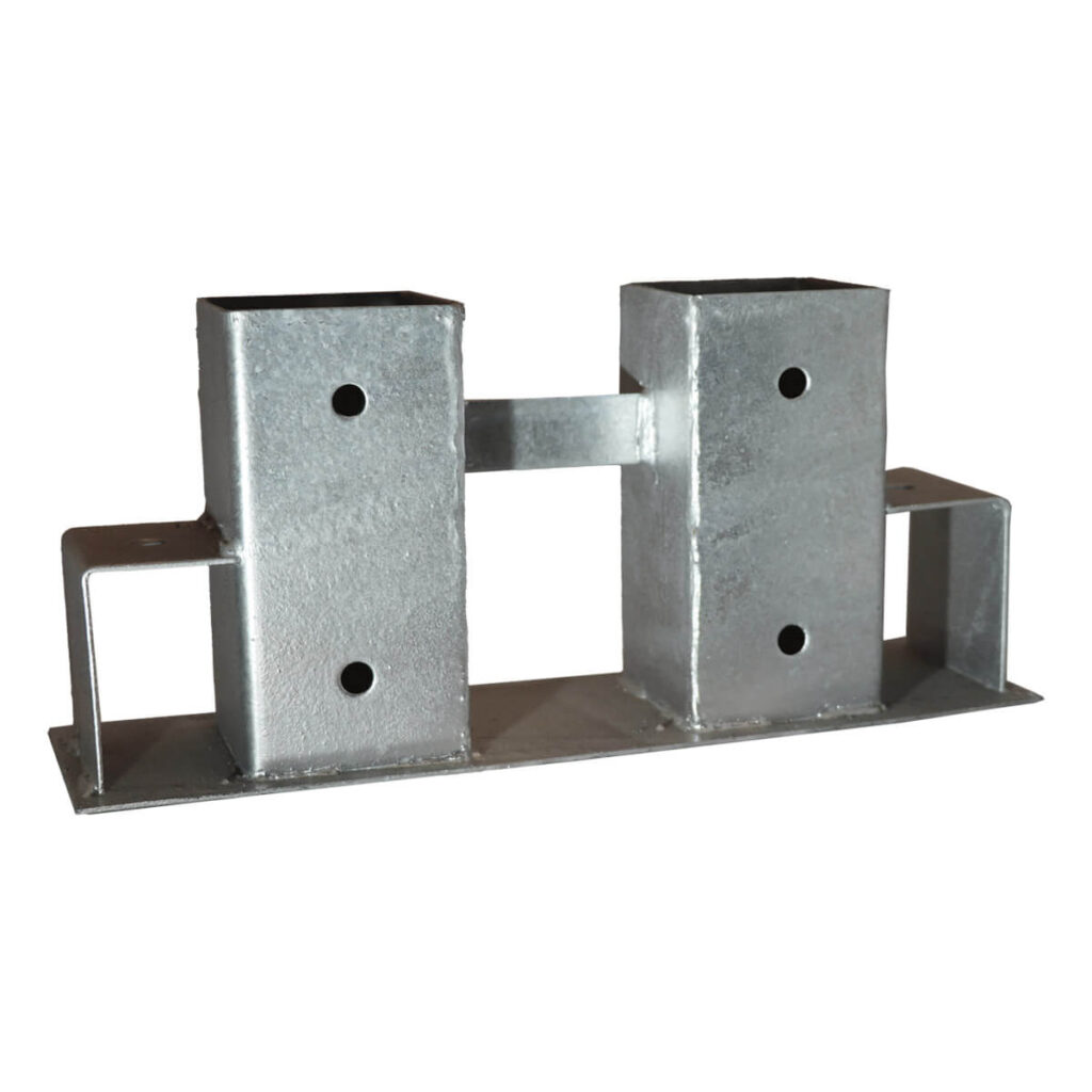 haardhout berging paalhouder verzinkt 7 cm