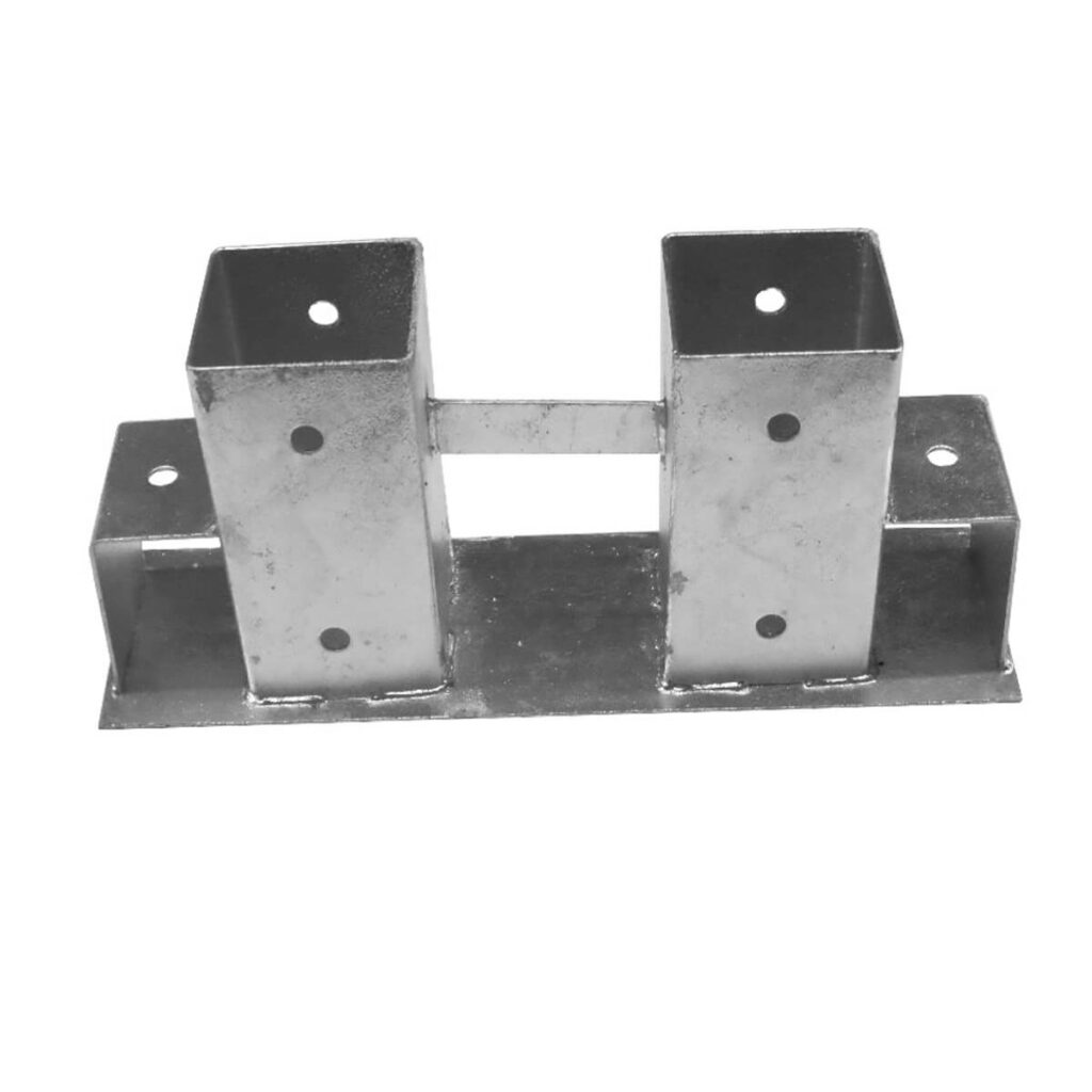 haardhout berging paalhouder verzinkt 7 cm