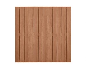 hardhout recht schuttingscherm 28 planks 180 x 180