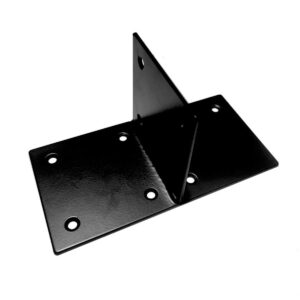 houtverbinding t stuk zwart gepoedercoat 115 x 223 mm