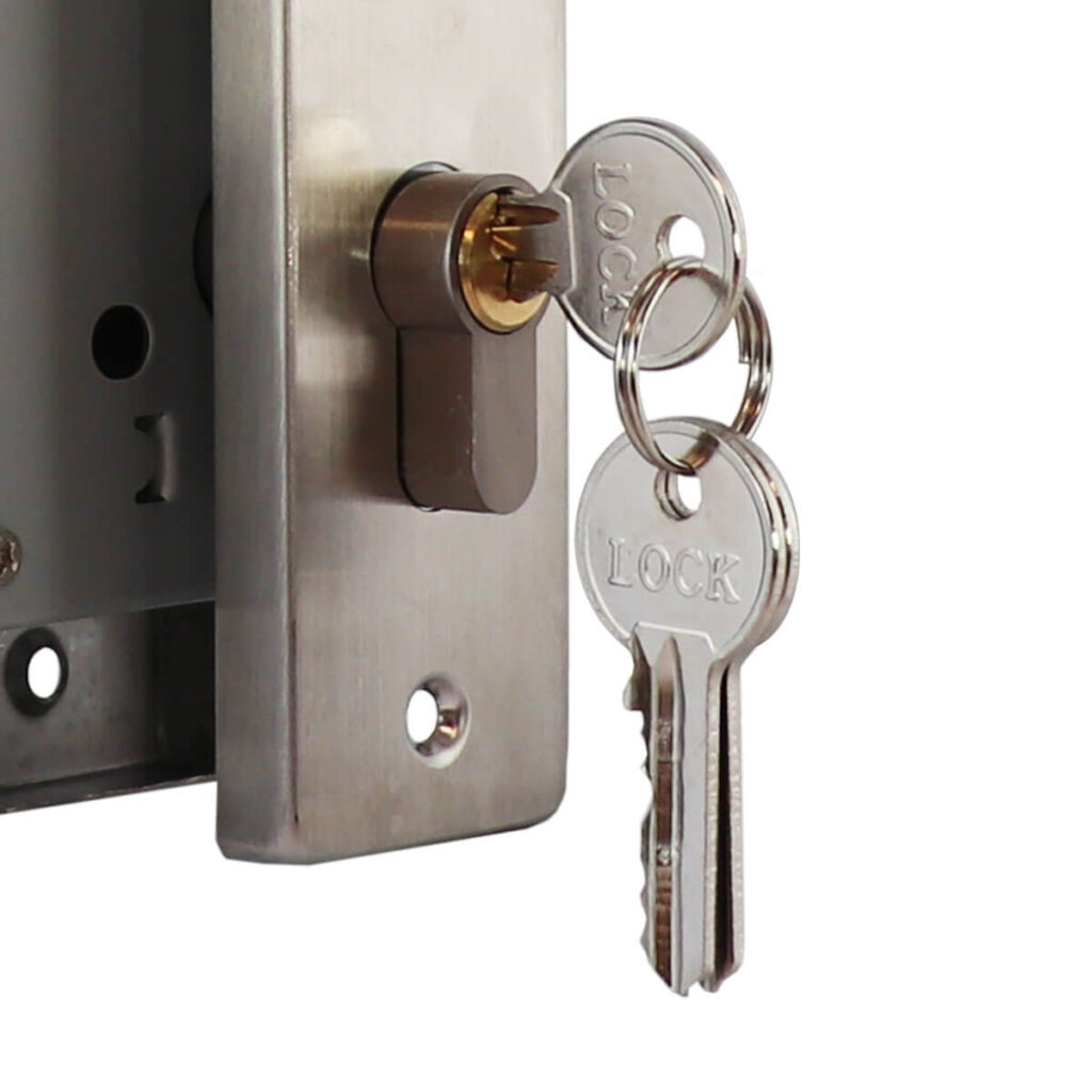 slotset rvs met sleutels tuinpoort schuttingpoort eurovix