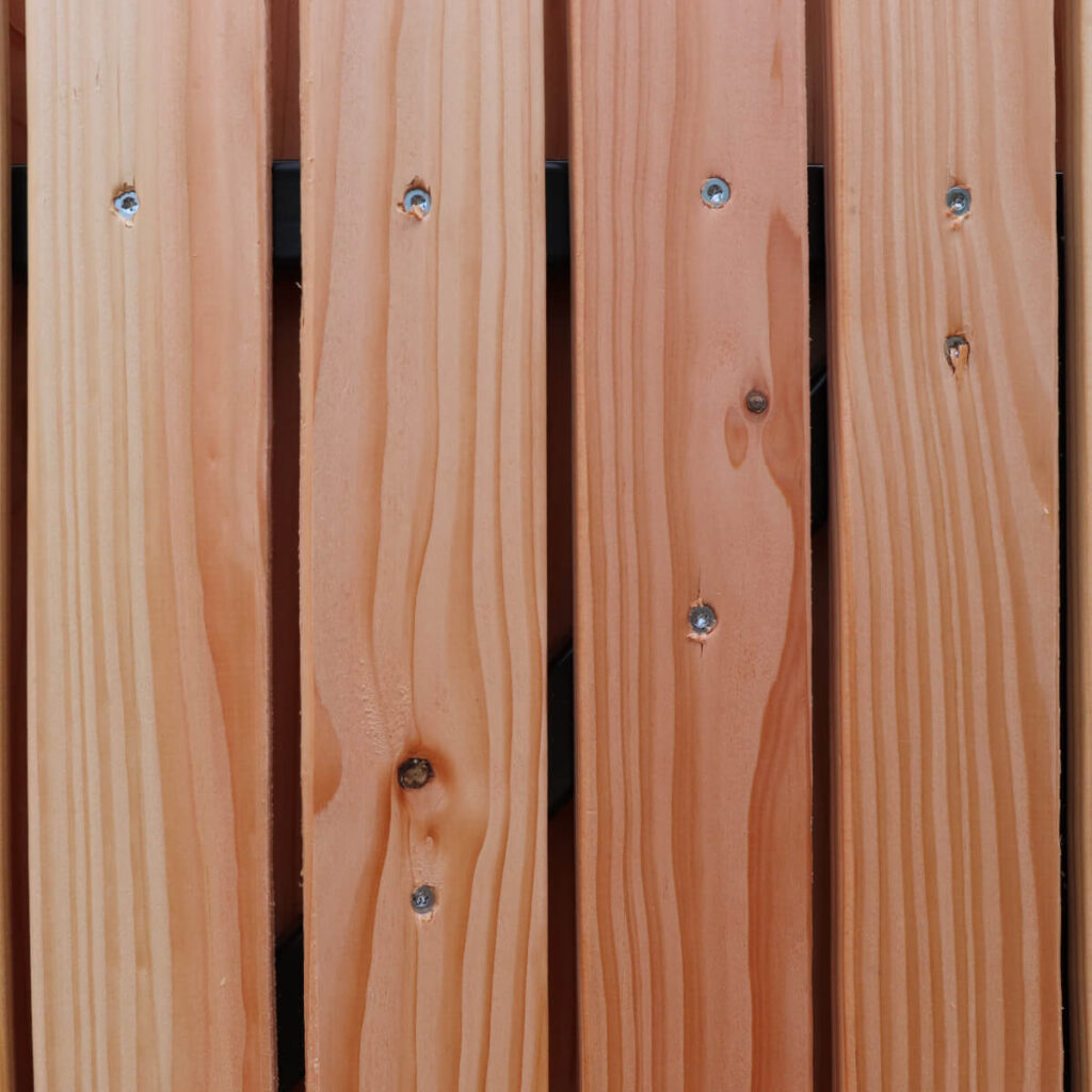 complete houten schutting tuinpoort douglas elan latten 90 cm zwarte frame zwart slotset