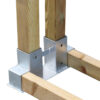 haardhout berging paalhouder verzinkt 7 cm