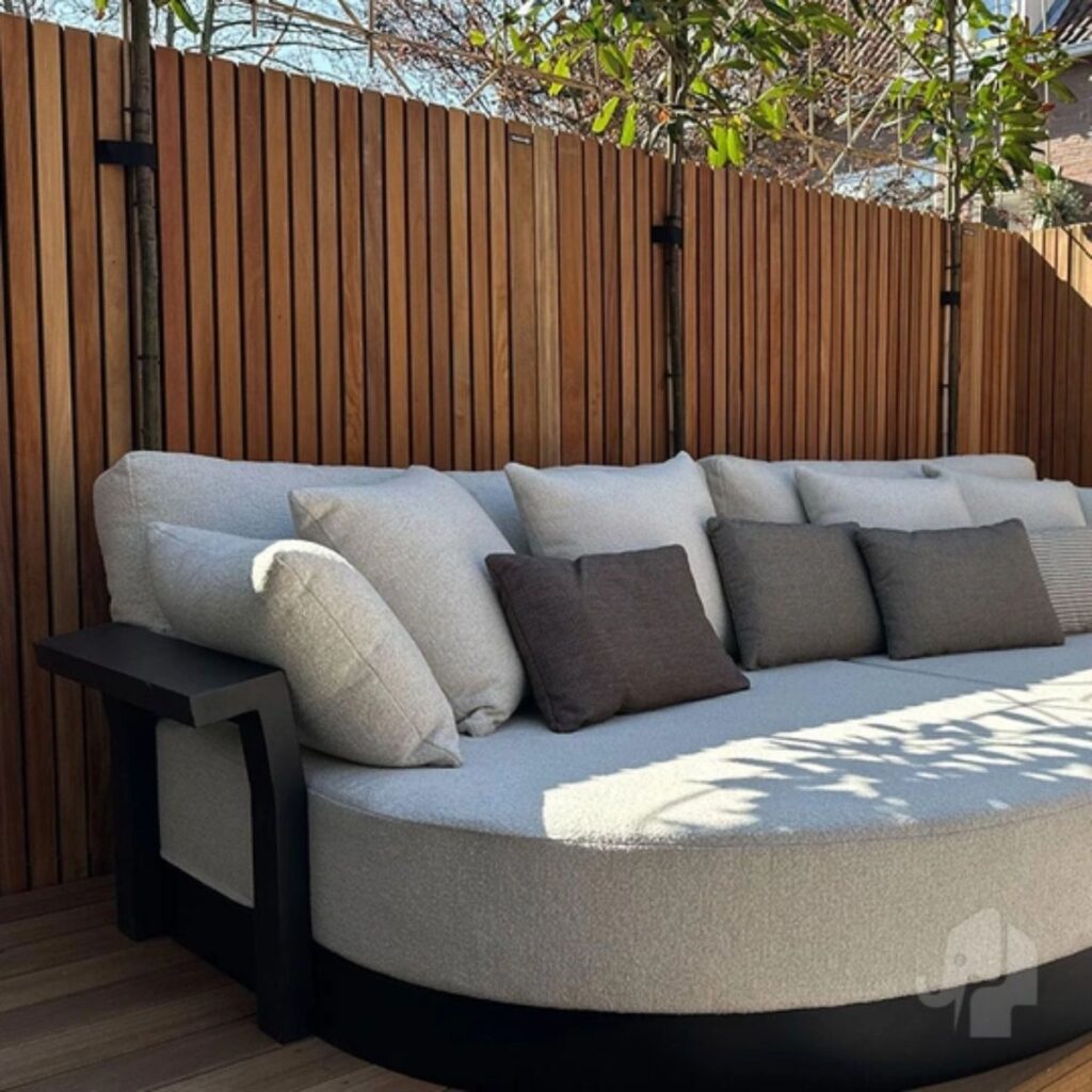 Elephant® - Schutting Elan recht tuinscherm - 180 x 180 cm - Hardhout - Almendrillo - tuingigant