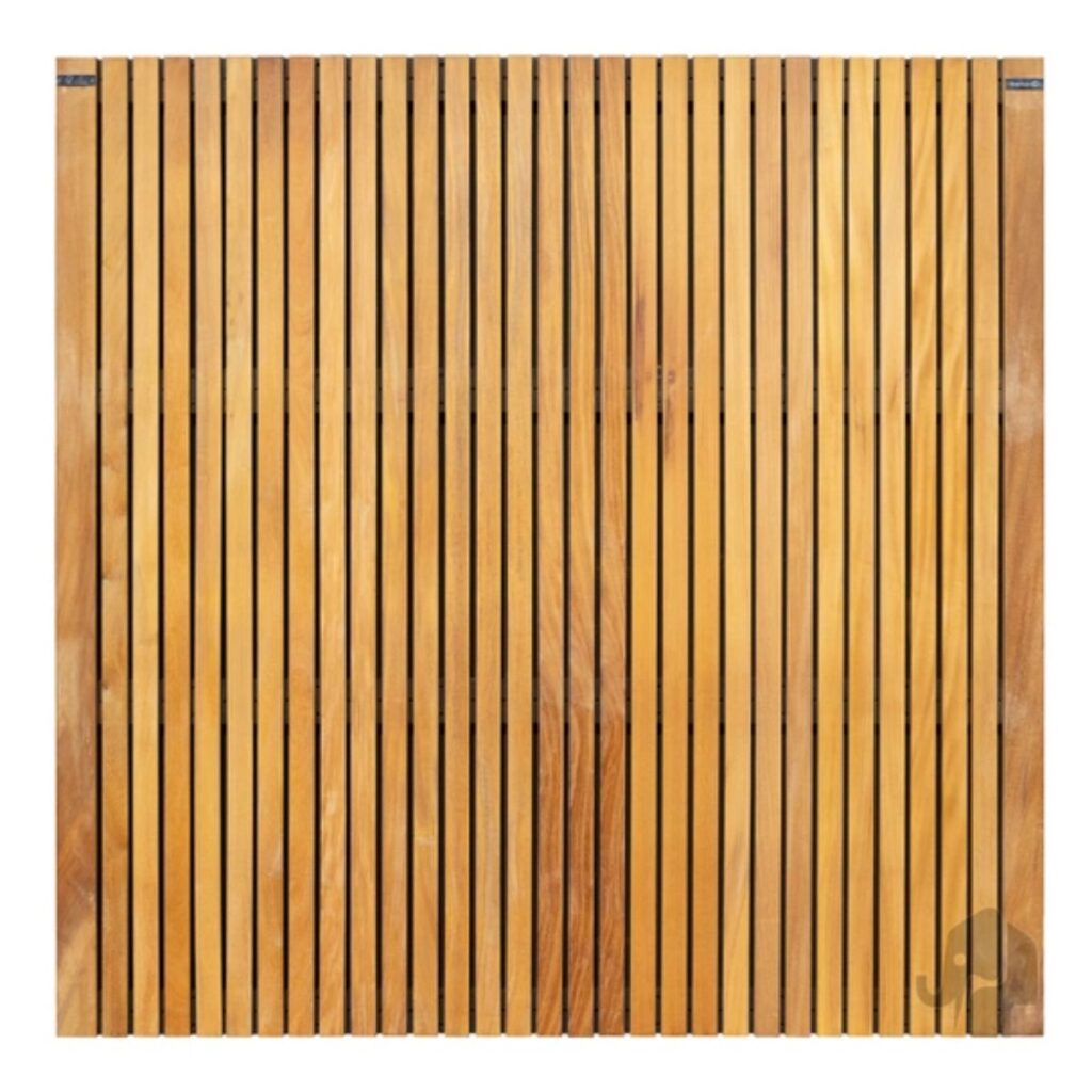 Schutting-Almendrillo-Naturel-Zwart-45x180x180-cm - Tuingigant