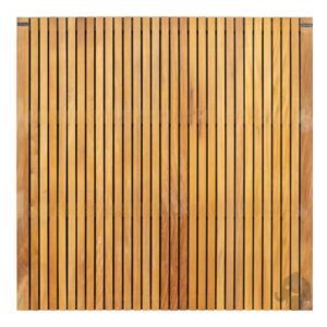 Schutting-Almendrillo-Naturel-Zwart-45x180x180-cm - Tuingigant