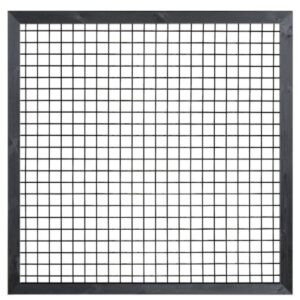 Gaasscherm - 180 x 180 cm - Zwart Grenen