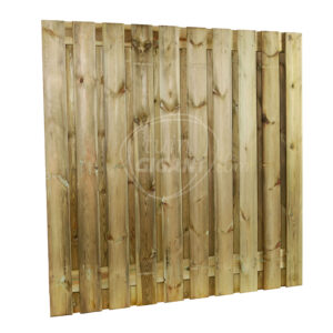 Grenen recht schuttingscherm - 21 planks (19+2)