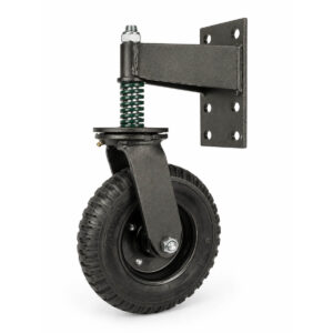 poortwiel landwiel hekwerk wiel robuust zwart rubber 20 cm wiel