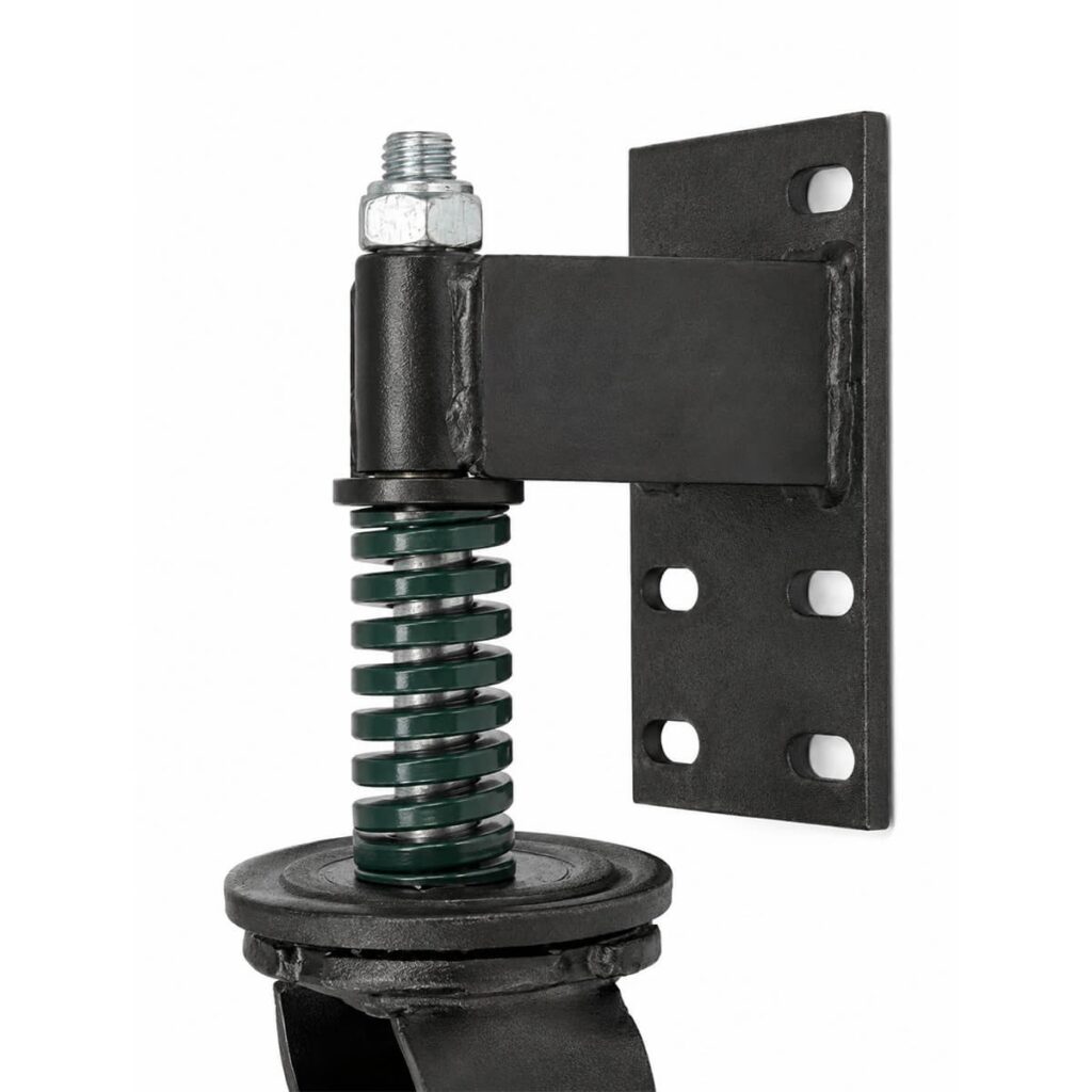 poortwiel landwiel hekwerk wiel robuust zwart rubber 20 cm wiel