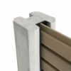 sleufpaal met composiet erin beton paal met composiet plank sleuf