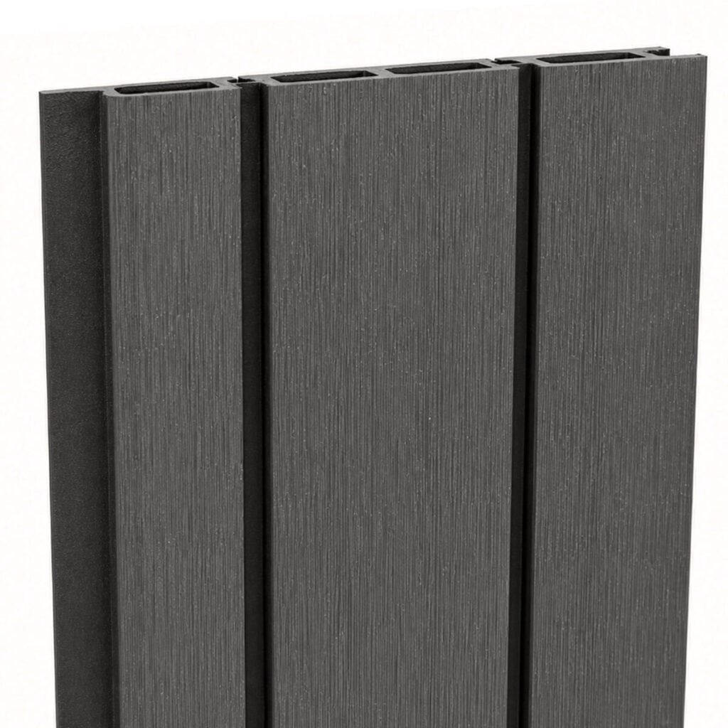 composiet schutting scherm plank barcode gardnfence chocolate