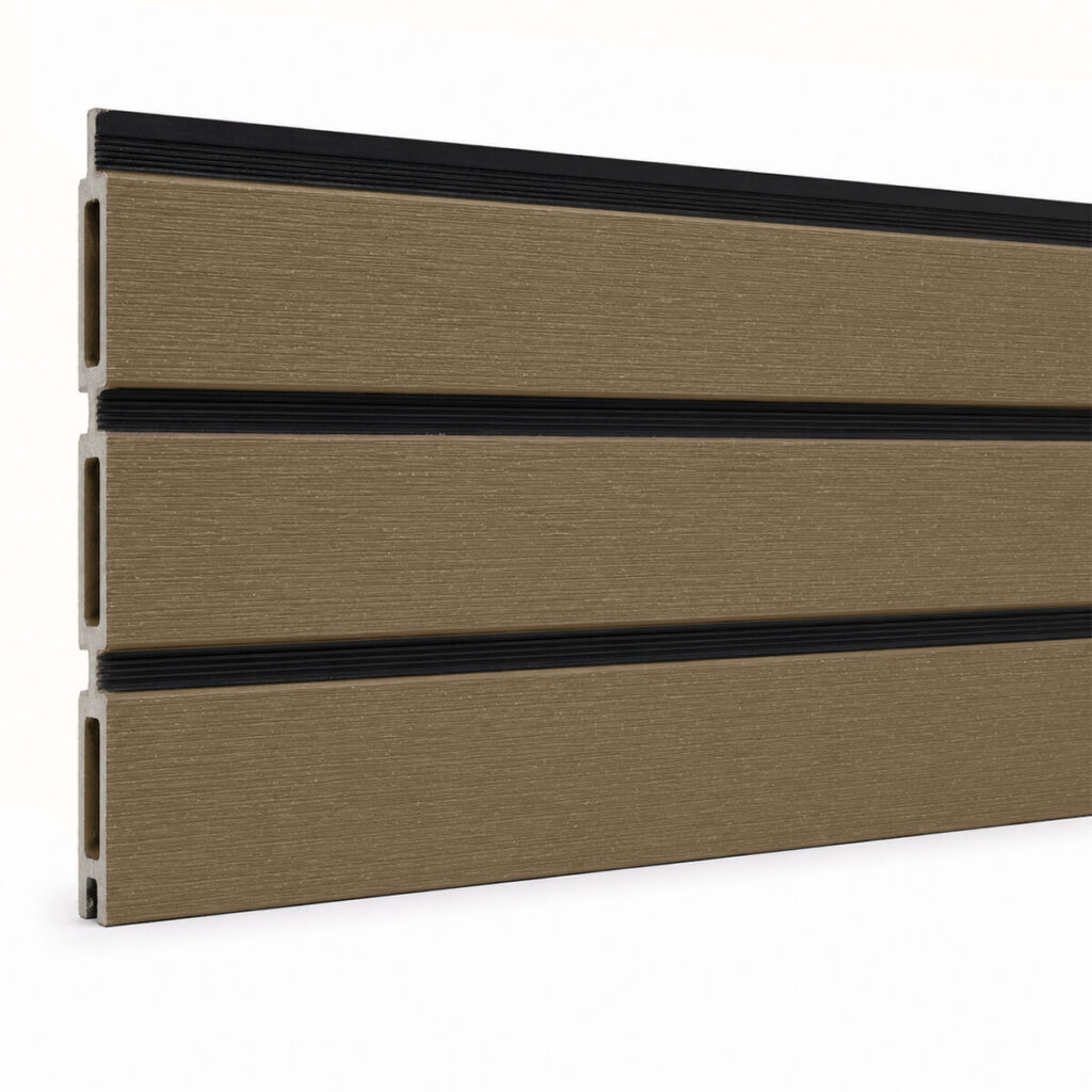 composiet schutting scherm plank fency rhombus gardnfence cappuccino