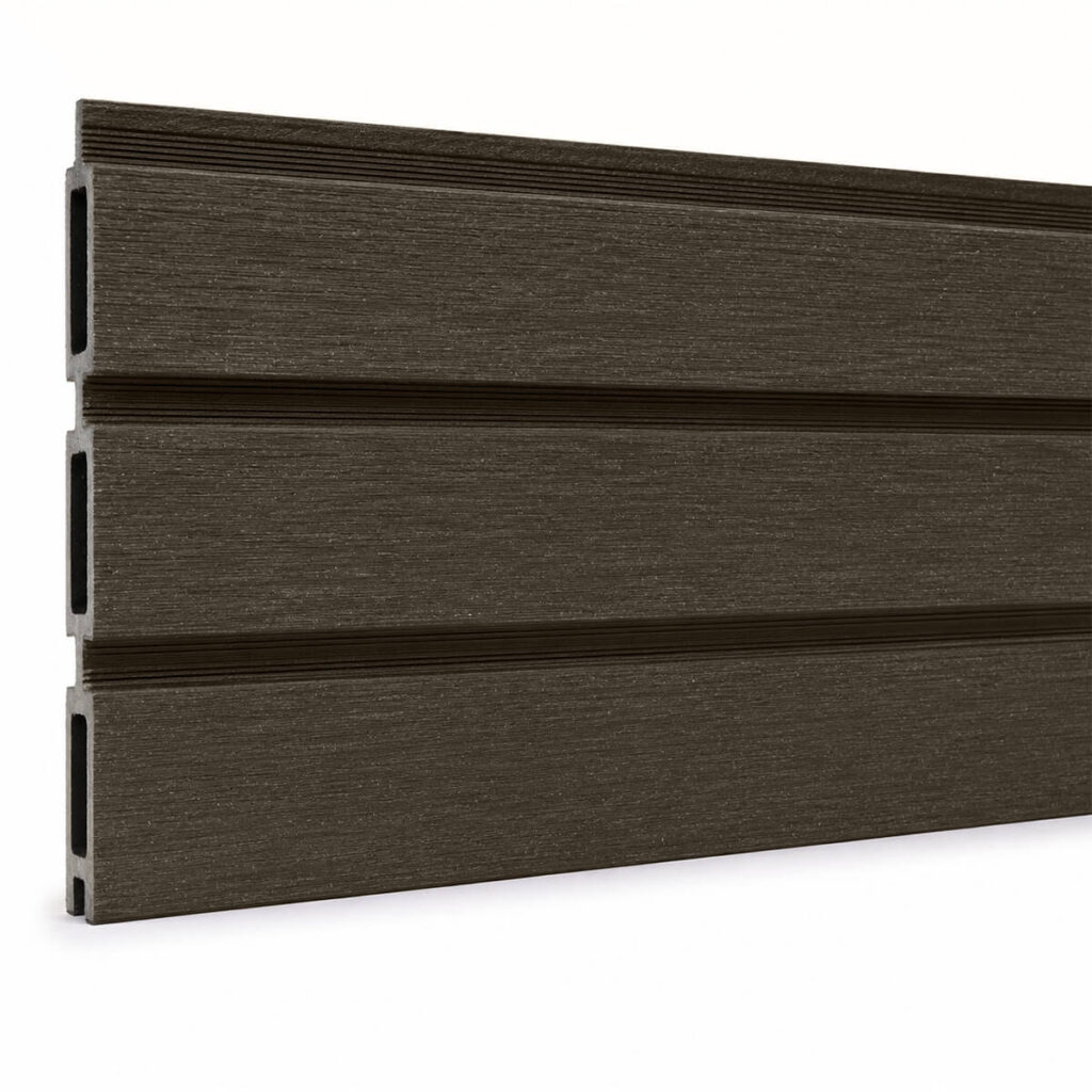composiet schutting scherm plank fency rhombus gardnfence chocolate