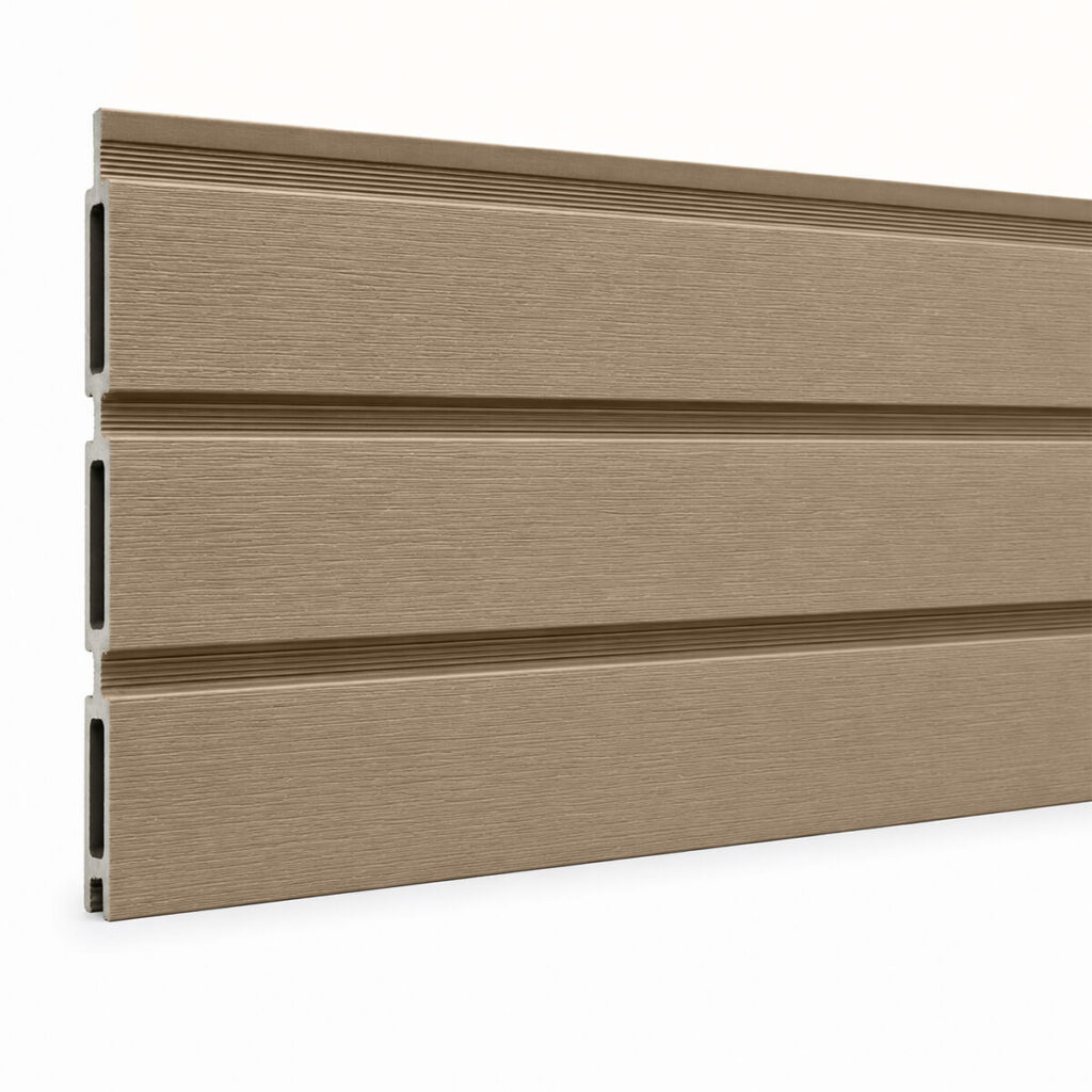 composiet schutting scherm plank fency rhombus gardnfence light oak